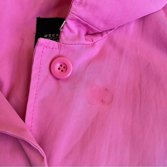 Max Mara Weekend Barbie Pink Belted Trench Coat, Size 8 - Picture 13 of 15